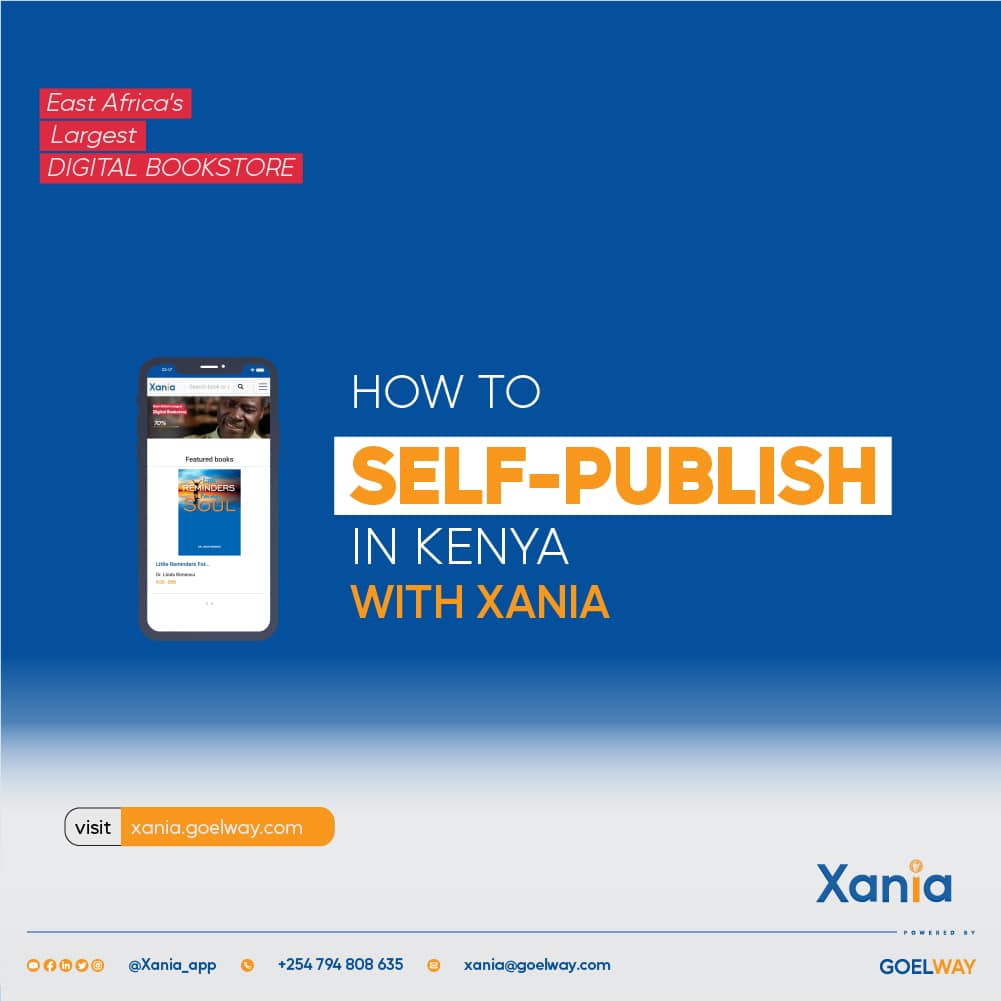 self publishing in Kenya services at Xania online book store