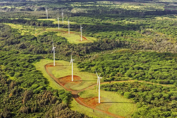 Scenic view of wind power turbines on Wind farm good for ecofriendly housing